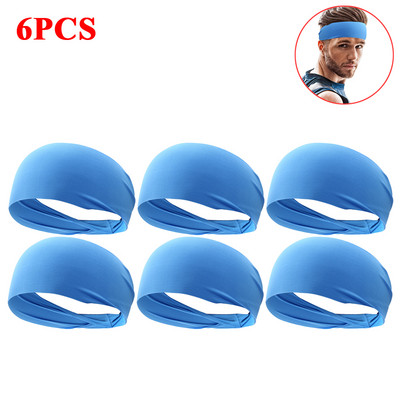 1-10 KOM. Modna sportska znojnica, prozračna, upijajuća traka za glavu, traka za glavu za kosu, super elastična, mekana, glatka, fitnes, joga, teretana