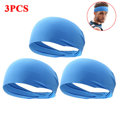 1-10 KOM. Modna sportska znojnica, prozračna, upijajuća traka za glavu, traka za glavu za kosu, super elastična, mekana, glatka, fitnes, joga, teretana