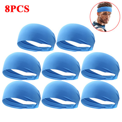 1-10 KOM. Modna sportska znojnica, prozračna, upijajuća traka za glavu, traka za glavu za kosu, super elastična, mekana, glatka, fitnes, joga, teretana