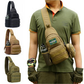 Taktikaline armee õlakott Meeste Sling Crossbody Molle kotid Multicam Kamuflaaž Telkimine Matkamine Jahindus Sõjaline seljakott