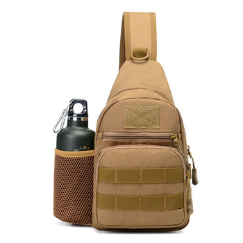 Тактическа армейска чанта през рамо Мъжка прашка Crossbody Molle Bags Multicam Camouflage Къмпинг Пътуване Туризъм Лов Военна раница