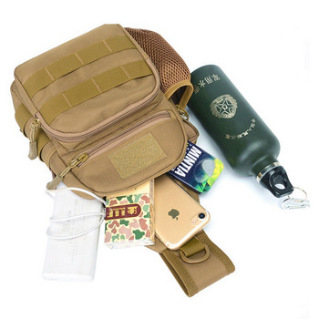 Тактическа армейска чанта през рамо Мъжка прашка Crossbody Molle Bags Multicam Camouflage Къмпинг Пътуване Туризъм Лов Военна раница