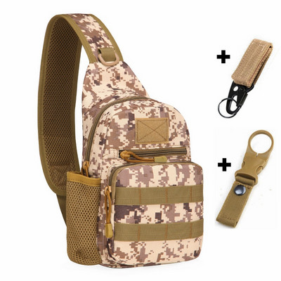 Taktikaline armee õlakott Meeste Sling Crossbody Molle kotid Multicam Kamuflaaž Telkimine Matkamine Jahindus Sõjaline seljakott