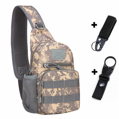 Taktikaline armee õlakott Meeste Sling Crossbody Molle kotid Multicam Kamuflaaž Telkimine Matkamine Jahindus Sõjaline seljakott