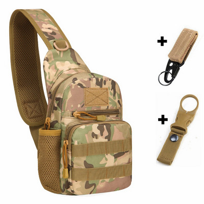 Taktikaline armee õlakott Meeste Sling Crossbody Molle kotid Multicam Kamuflaaž Telkimine Matkamine Jahindus Sõjaline seljakott