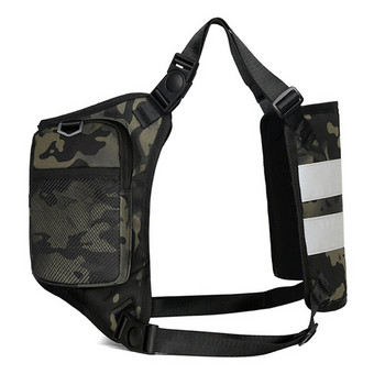 Унисекс жилетка Тактическа чанта Модна хип-хоп улична чанта за гърди Черна мъжка чанта за гърди