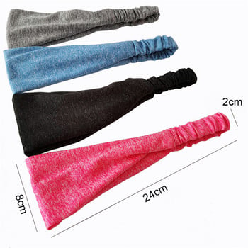 Γιόγκα Headband Running Sport Elastic Fitness Sweat Headband Αντιολισθητικό Sweatband Gym Sport Yoga Hairbands