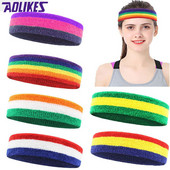 5 boja Muškarci Žene Yoga trake za kosu Elastična znojna traka za glavu Biciklistička znojna traka za fitnes Trčanje Traka za glavu Trake za znoj za glavu