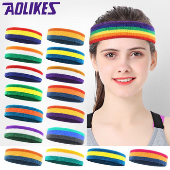 5 цвята мъже жени йога ленти за коса еластична пот лента за глава колоездене лента за пот фитнес бягане лента за глава ленти за пот