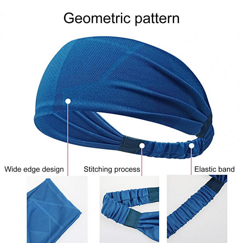 Peakattega sõlme laiad peapaelad naistele Meestele Moodne spordipeapael fitnessi jooga sideme jaoks