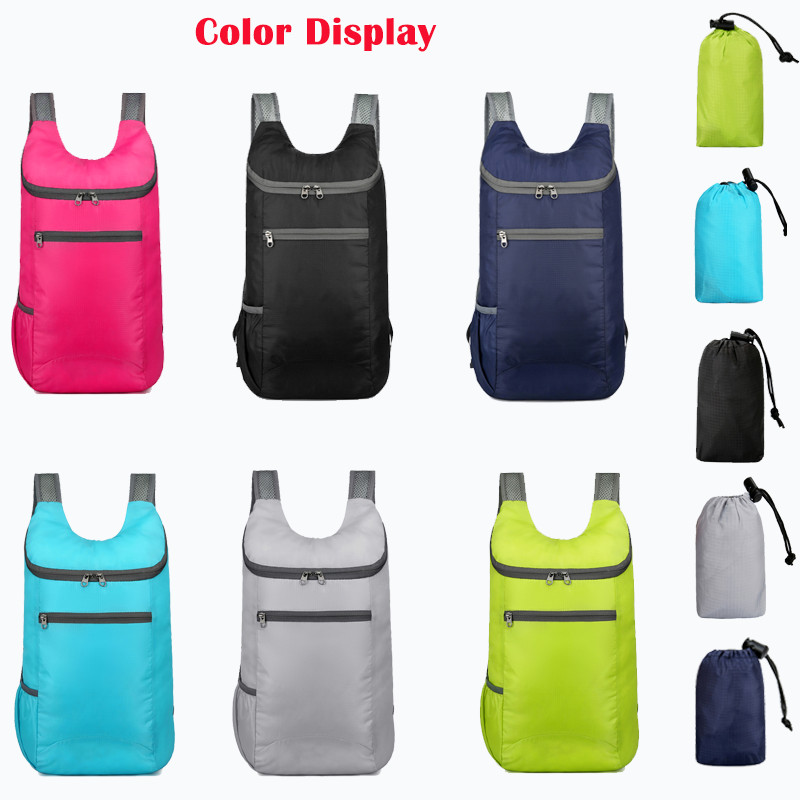 Rucsac de exterior rezistent la apă de 20 l, rucsac ușor pentru drumeții sportive, geantă pliabilă pentru ciclism, camping, alpinism, rezistentă la uzură