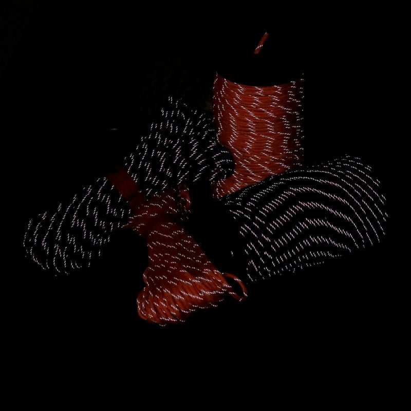Reflektirajući Paracord 550 kabel 7 niti 4 mm šatorsko uže Dodaci za preživljavanje u kampu Upozorenje Padobran Line Planinarska užad
