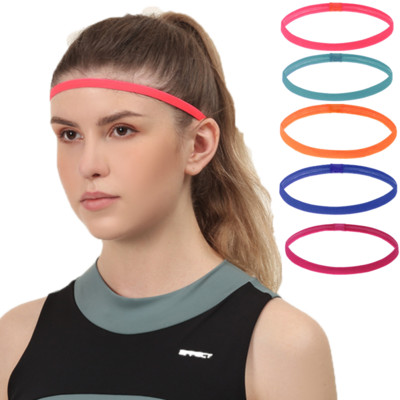 Αντιολισθητική ελαστική κορδέλα για κεφαλή Γιόγκα κορδέλες μαλλιών για γυναίκες Άνδρες Running Fitness Αθλητικό ποδόσφαιρο Κάλυμμα κεφαλής Stretch Sweatband Candy Color
