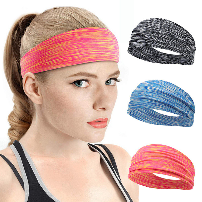 Femei Yoga Benzi pentru păr Bărbați Bandă pentru cap Antrenament în aer liber Călărie Baschet Alergare Fitness Sport Centura antiperspirantă
