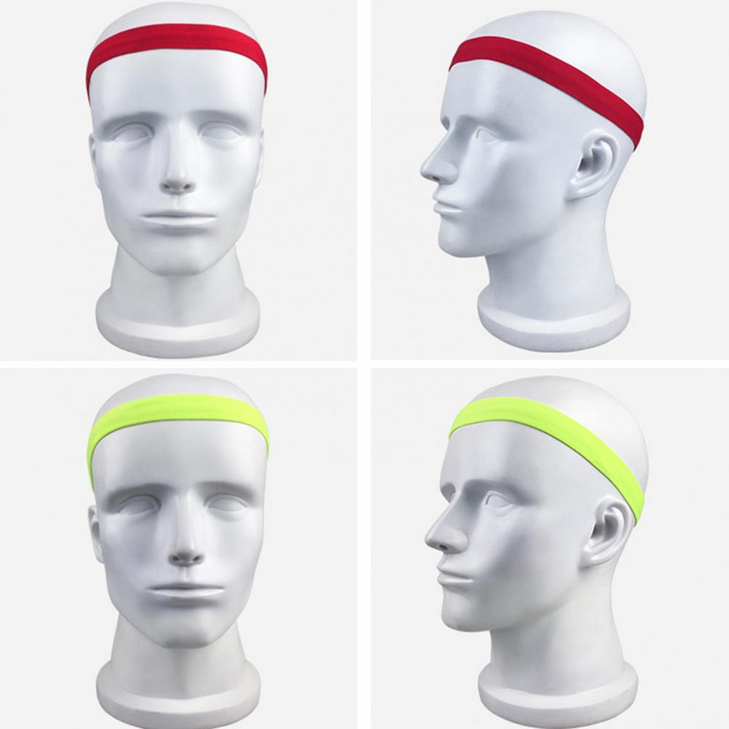Jogos plaukų juosta Elastinė Greitai džiūstanti bėgimo tempimo sportinė galvos juosta Sporto salė Sportinė bėgimo sportinė galvos juosta Vyrų moterų treniruočių prakaito juosta
