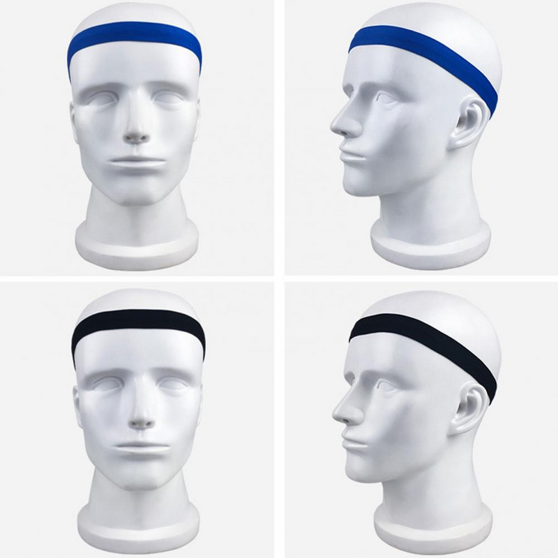 Jogos plaukų juosta Elastinė Greitai džiūstanti bėgimo tempimo sportinė galvos juosta Sporto salė Sportinė bėgimo sportinė galvos juosta Vyrų moterų treniruočių prakaito juosta