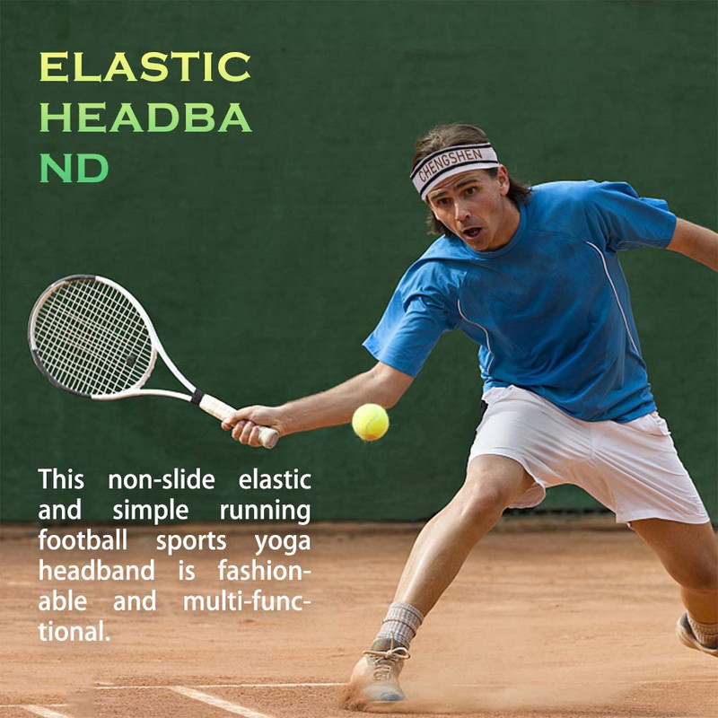 Jooga juuksepaelad higi imav veniv higipael Sport kirjatrükiga puuvillane peaümbris täiskasvanutele mõeldud fitness korvpall must