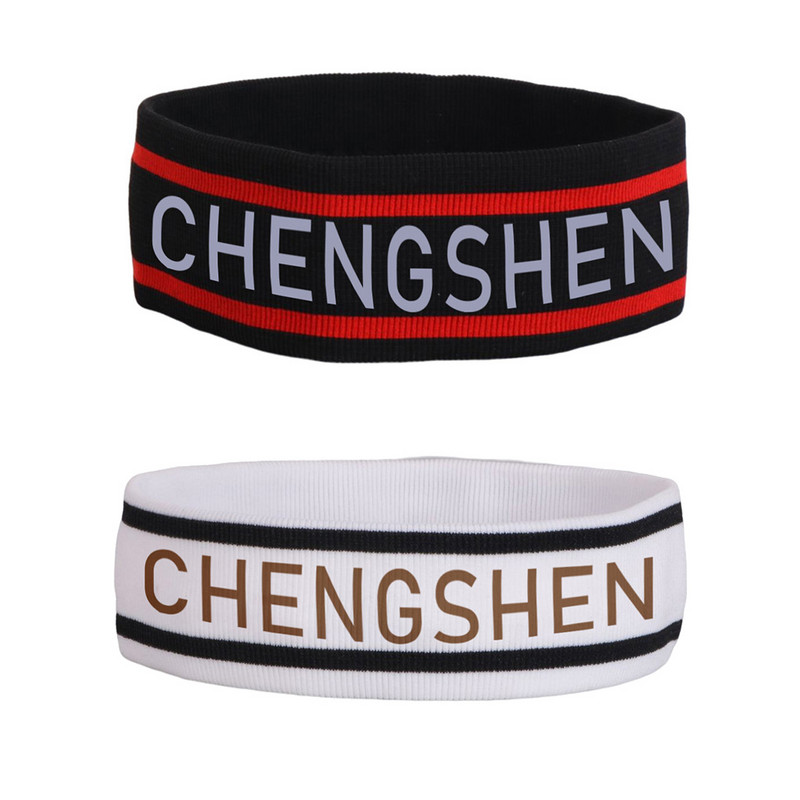 Jooga juuksepaelad higi imav veniv higipael Sport kirjatrükiga puuvillane peaümbris täiskasvanutele mõeldud fitness korvpall must