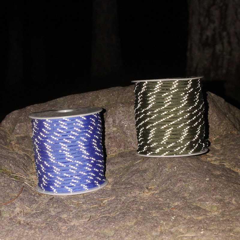 CAMPINGSKY Paracord reflectorizant 550lb 7 fire 100FT Survival 550 Cordon Parașuta Coardă de înaltă intensitate