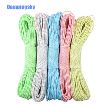 Campingsky 9 Strands Cores Luminous Glow in the Dark & Reflective Paracord Cord Lanyard 25 50 100 Feet