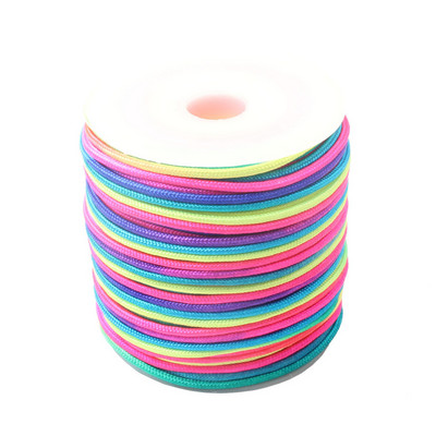 CAMPINGSKY Paracord Rainbow 2mm nailon Paracord 1-südamikuga õues telkimisköis Langevarjunööriga paeltelk Corda