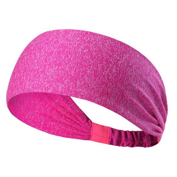 Външна еластична йога лента за коса Дамска памучна плетена лента за глава Спортна лента за пот