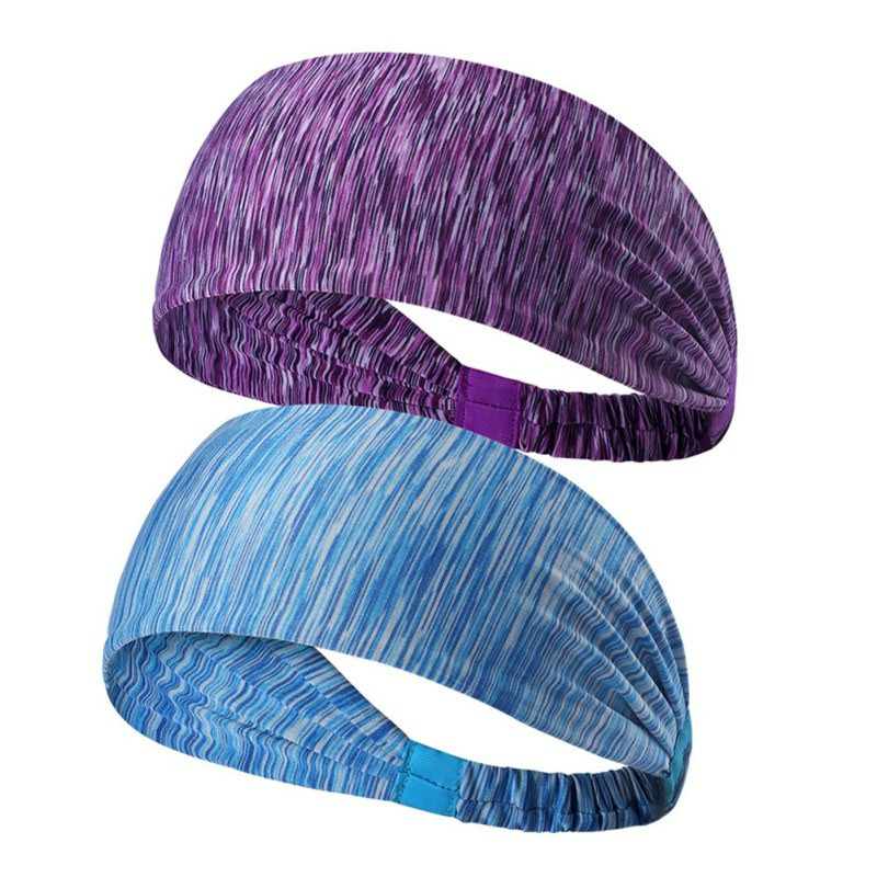Vanjska elastična joga gumica za kosu Ženska pamučna pletena traka za glavu Sportska traka za znojenje