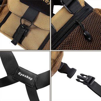 Eyeskey Универсална бинокулярна чанта/калъф с колан Издръжлива преносима чанта за гърди с камера за телескоп за туризъм и лов
