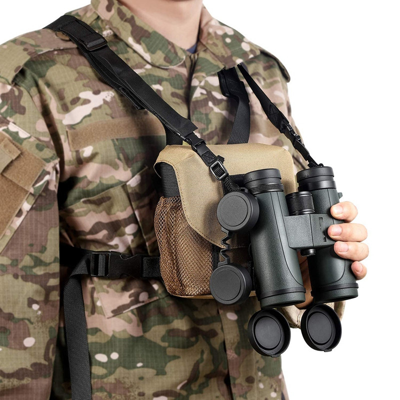 Geantă universală pentru binoclu Eyeskey/Husă cu ham, durabilă, portabilă, pentru telescop, cameră, pentru piept, pentru drumeții, vânătoare