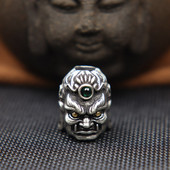 Sculptură din alamă Fudo Buddha Head EDC Cuțit Mărgele Bijuterii DIY Paracord țesut Snur Charms Accesorii Instrumente de exterior Decorații