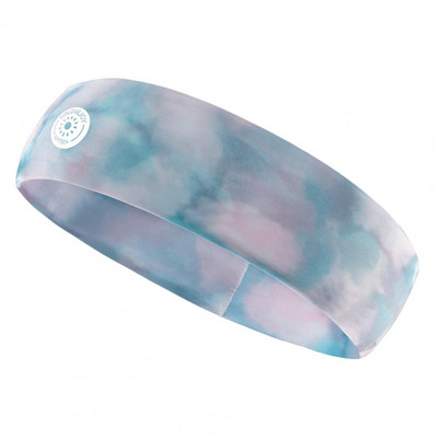 Bandă de păr pentru yoga, tipărire în stil chinezesc, vopsea cravată, elasticitate ridicată, bandă de păr pentru sport, cu uscare rapidă, bandă largă pentru yoga pentru exterior