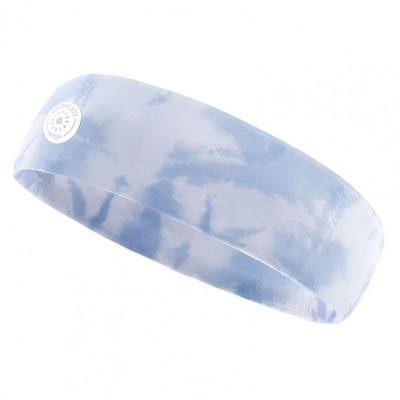 Bandă de păr pentru yoga, tipărire în stil chinezesc, vopsea cravată, elasticitate ridicată, bandă de păr pentru sport, cu uscare rapidă, bandă largă pentru yoga pentru exterior