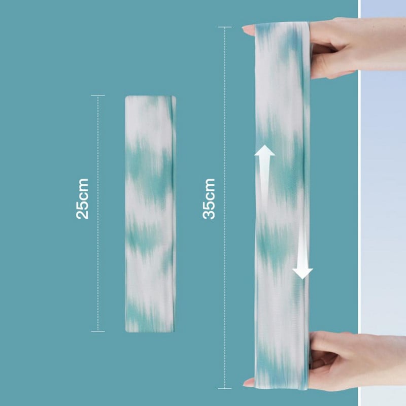 Bandă de păr pentru yoga, tipărire în stil chinezesc, vopsea cravată, elasticitate ridicată, bandă de păr pentru sport, cu uscare rapidă, bandă largă pentru yoga pentru exterior