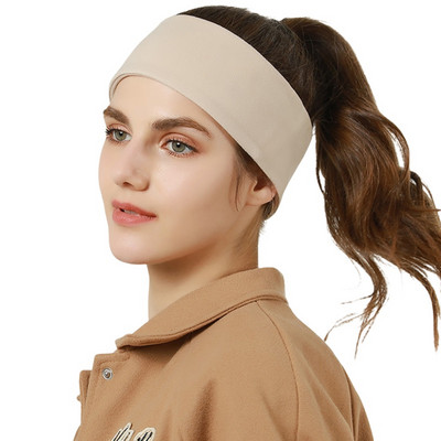 Outdoor Women`s Headband Windproof Headband, Warm And Sweat-absorbent, Widened Versatile Sports Headband