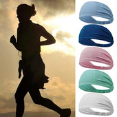 Banda de păr pentru yoga, bandă pentru transpirație, pentru sport, elastică, uscare rapidă, pentru sport în aer liber, pentru alergare, pentru antrenament, pentru fitness