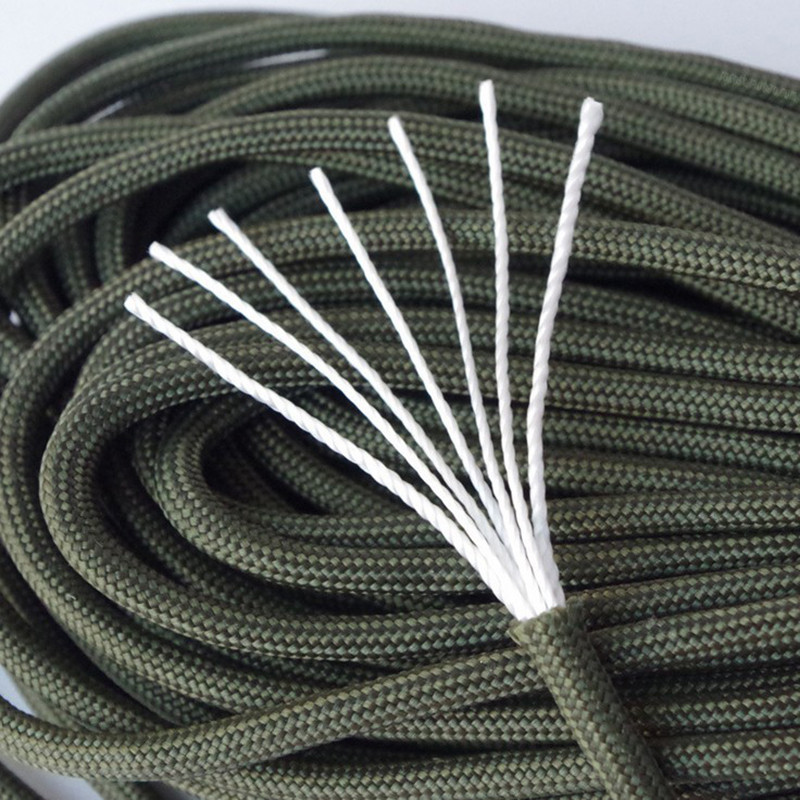 Paracord 100ft 4mm 7 miezuri Paracord pentru supraviețuire Parașuta Snur Snur Alpinism pentru drumeții Camping 31m