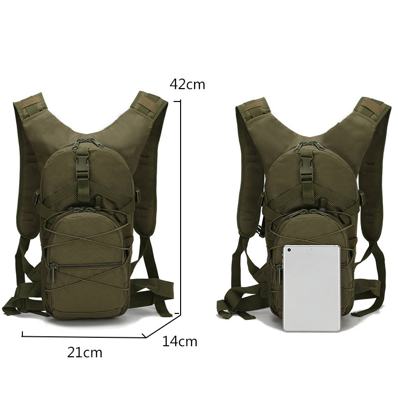 Rucsac tactic Molle ultraușor de 15 litri 800D Oxford, militar, pentru drumeții, pentru bicicletă, pentru sporturi în aer liber, pentru ciclism, pentru alpinism.