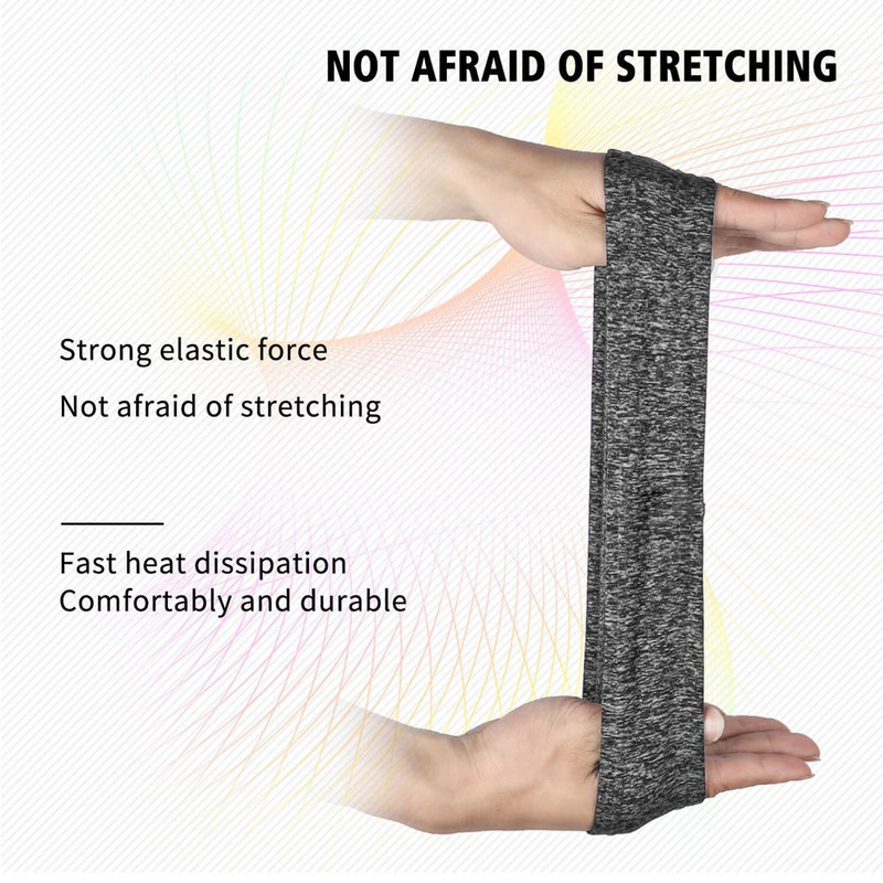 Poliészter sport hajpánt női férfi izzadságszalag, légáteresztő jóga tollaslabda tenisz fejfedő