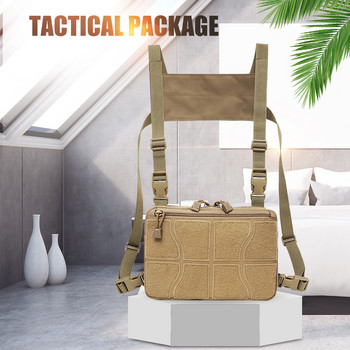 Τσάντα Tactical Molle για υπαίθριο κυνήγι Αξεσουάρ κάμπινγκ Πακέτο εργαλείων Στρατιωτική τσάντα EDC Τσάντα στήθους Θήκη με πολλές τσέπες