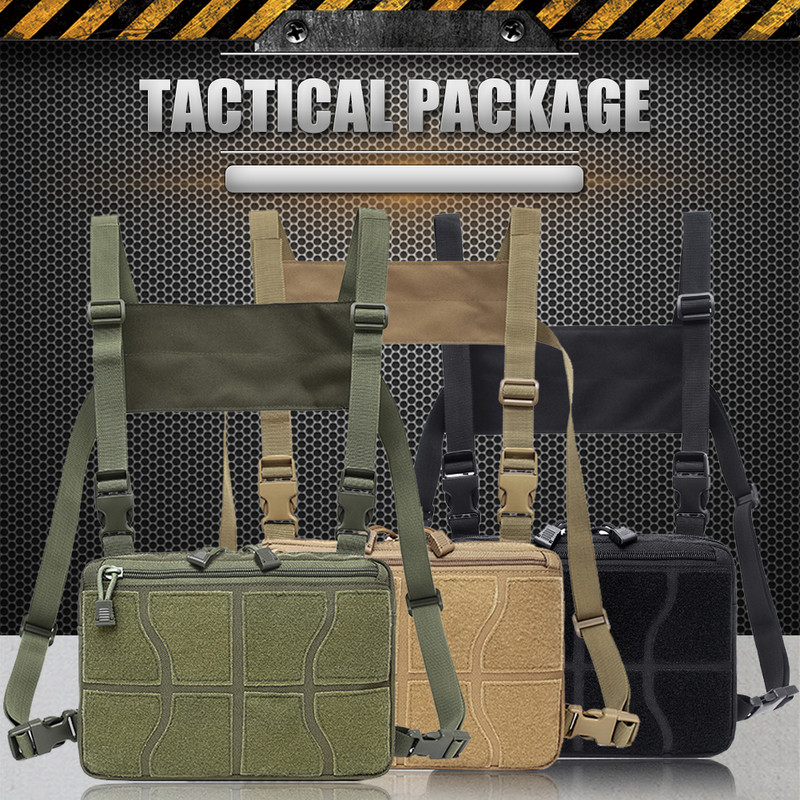 Geantă tactică Molle, vânătoare în aer liber, accesorii pentru camping, pachet de unelte, armătă militară, geantă de piept EDC, husă cu mai multe buzunare