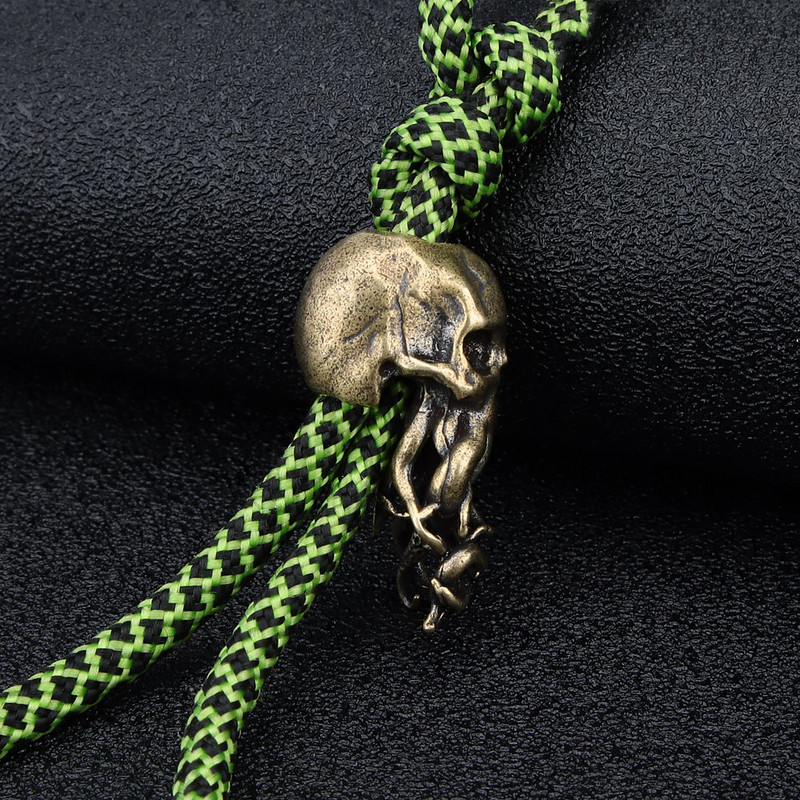 Punk alamă cuțit mărgele breloc pandantive cupru craniu brelocuri mărgele frânghie accesorii mașini paracord