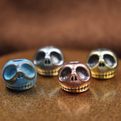 Punk Pumpkin Koljupea Messingist Noa Helmed Vihmavarju Tross Pael õues kootud Ripats EDC Paracord DIY Käsitsi valmistatud aksessuaarid