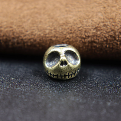 Punk Pumpkin Koljupea Messingist Noa Helmed Vihmavarju Tross Pael õues kootud Ripats EDC Paracord DIY Käsitsi valmistatud aksessuaarid