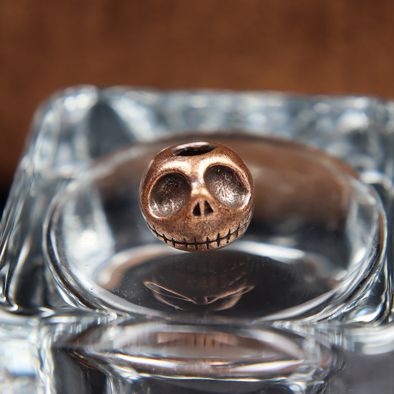 Punk Pumpkin Koljupea Messingist Noa Helmed Vihmavarju Tross Pael õues kootud Ripats EDC Paracord DIY Käsitsi valmistatud aksessuaarid