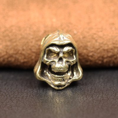 Must Grim Reaper Koljupea Messingist Noa Helmed EDC DIY Välistingimustes Paracord Kootud Paelad Ripatsid Ehted Punk Vintage Aksessuaarid