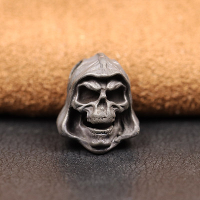 Must Grim Reaper Koljupea Messingist Noa Helmed EDC DIY Välistingimustes Paracord Kootud Paelad Ripatsid Ehted Punk Vintage Aksessuaarid