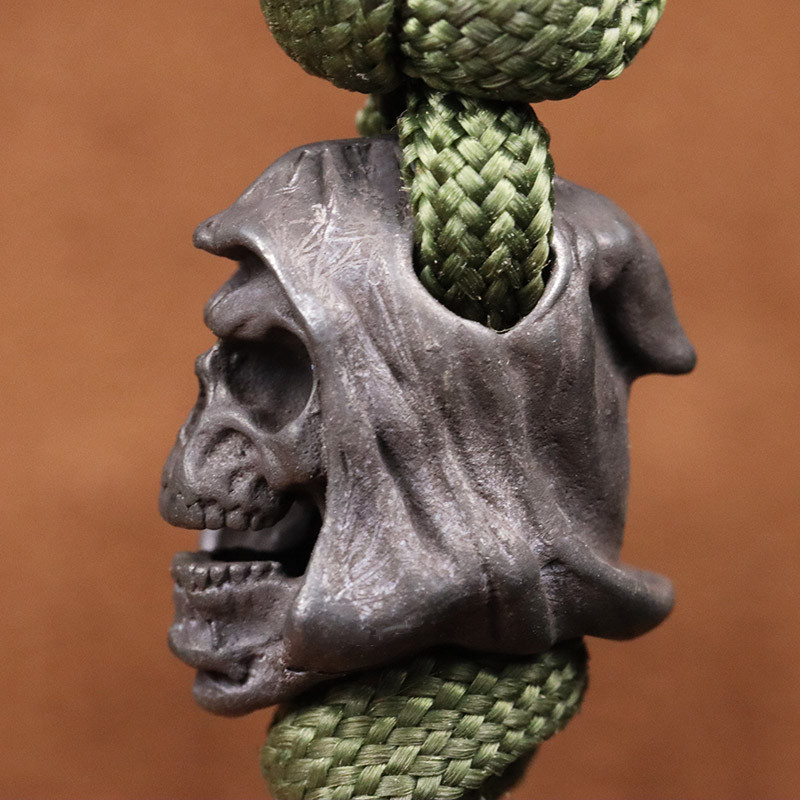 Must Grim Reaper Koljupea Messingist Noa Helmed EDC DIY Välistingimustes Paracord Kootud Paelad Ripatsid Ehted Punk Vintage Aksessuaarid