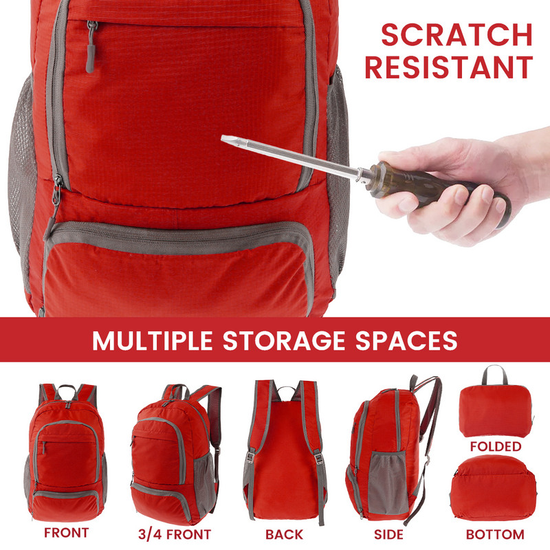 30L kokkupandav kerge pakitav kott Ultrakerge väliseljakott Veekindel matkareisi seljakott Kokkupandav päevakoti kott