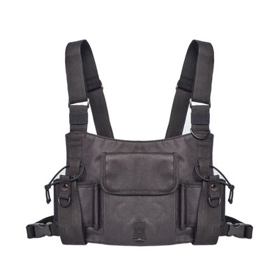 Cameră pentru piept pentru vestă radio, cutie pentru piept, pachet frontal, husă, toc, echipament pentru vestă, camă pentru radio universal, pentru walkie radio bidirecțional