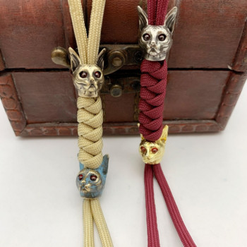 Died Soul Patron Saint Egyptian Cat Knife Bead DIY Paracord Lanyard Висулка Аксесоари за бижута EDC Outdoor Umbrella Rope Charms